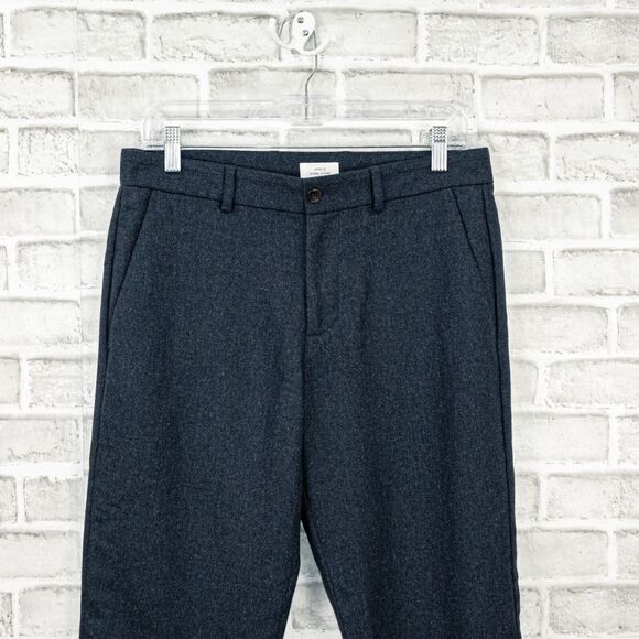 APOLIS Global Citizen Wool Blend Trouser Pants Navy Blue Size 30 - Picture 6 of 9